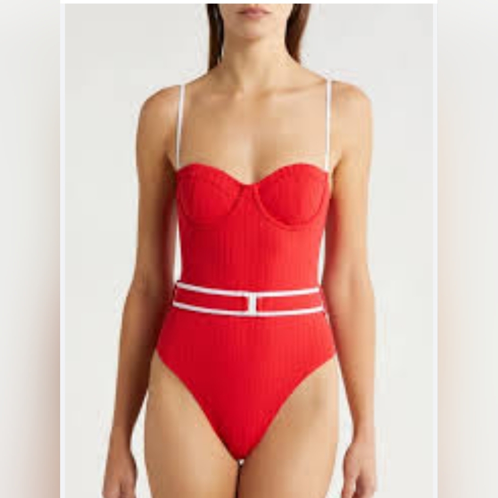 Solid & Striped The Spencer One-Piece Swimsuit Lipstick Red